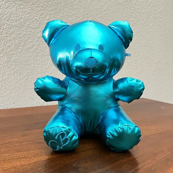 Candy Bear Plush Metallic Blue by Yoonique Toys 8" Gummy Bear Unique Gift Blue - Picture 1 of 7